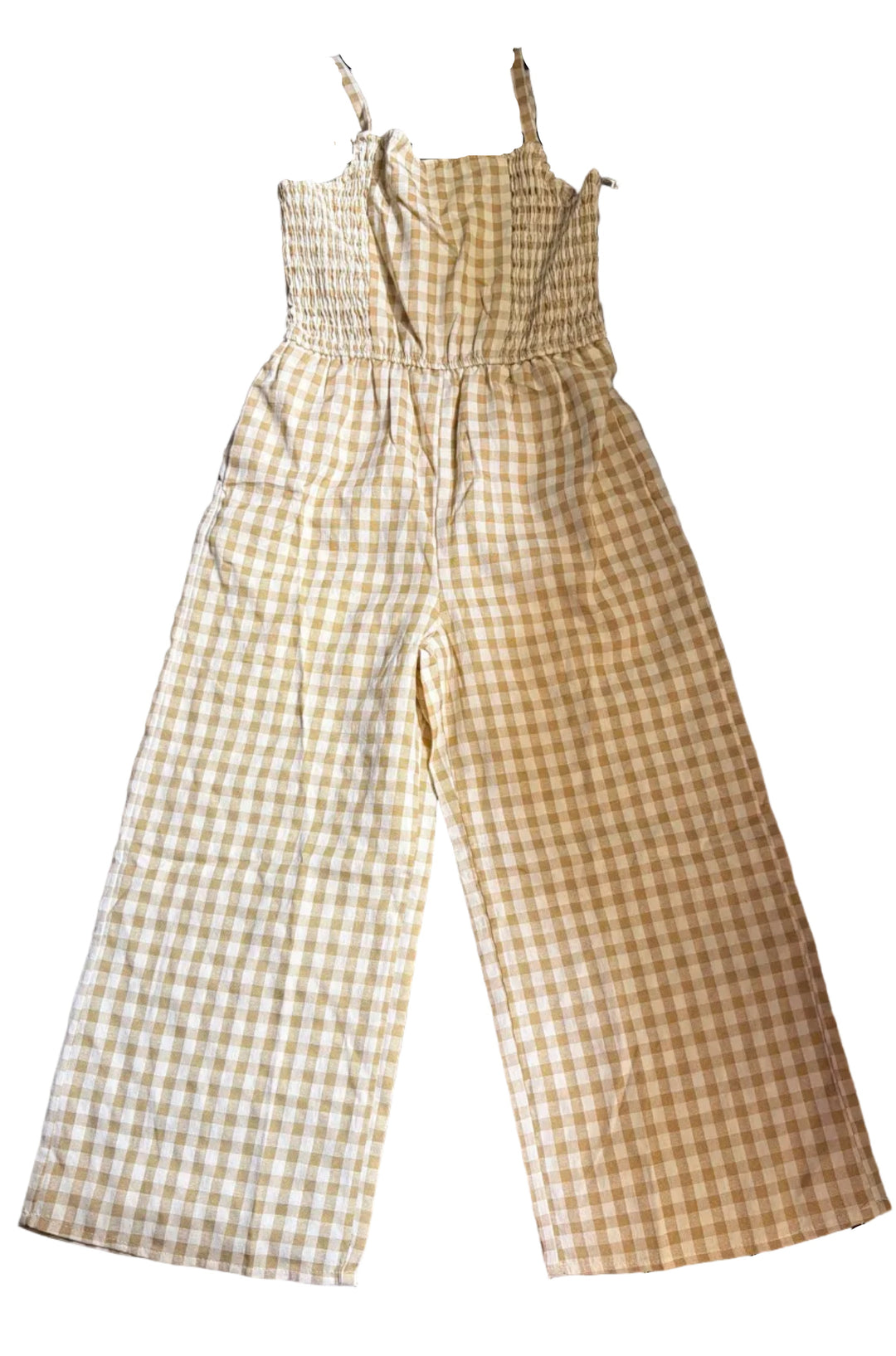 Sun-Kissed Check Romper