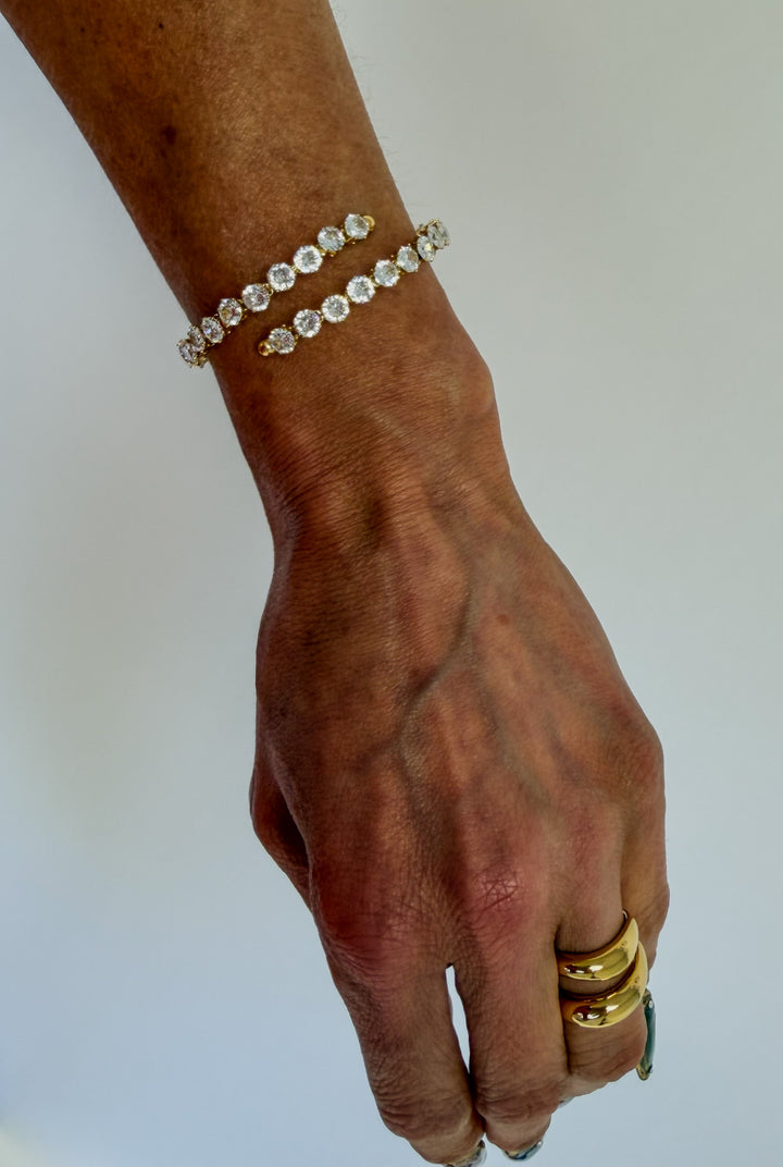 The Golden Hour Tennis Wrap Bracelet