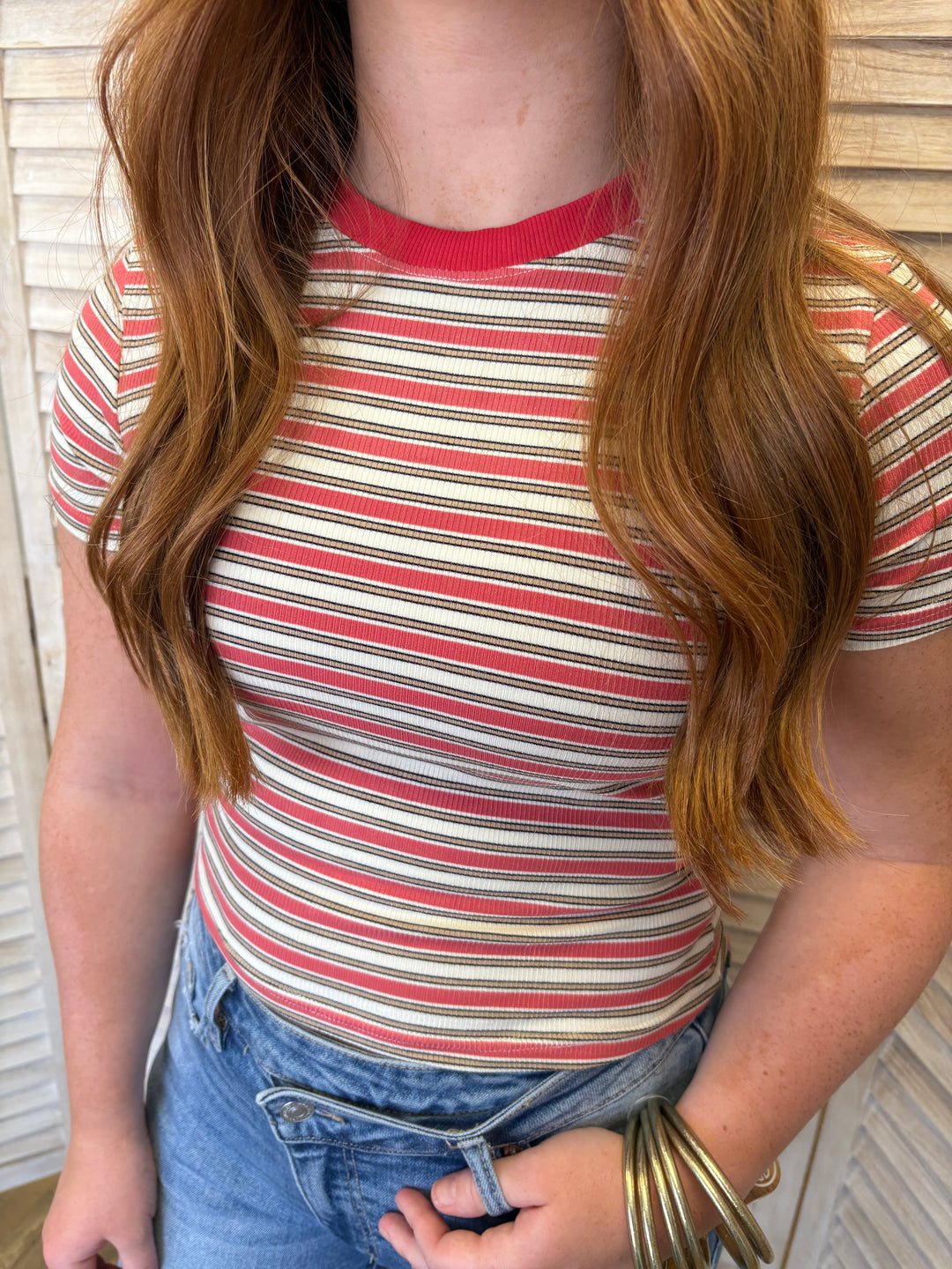 Year to Year Striped Tee