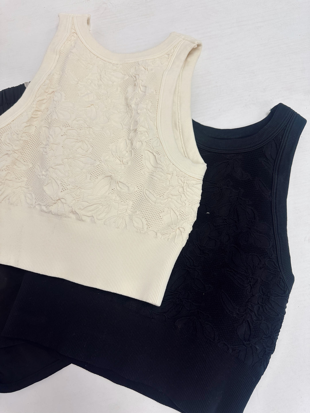 Lead Me Lace High Neck Tank