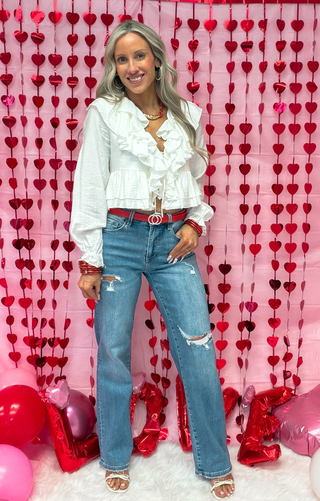 Soft Romance Ruffle Blouse