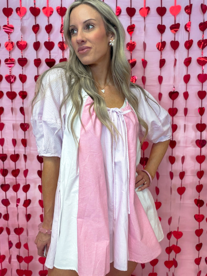 Babydoll Oxford Romper