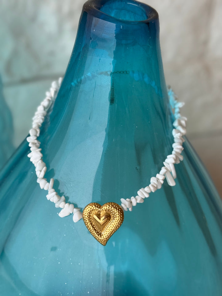 Carly Heart Shell Necklace