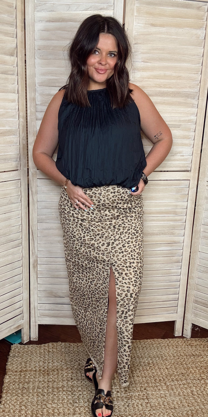 One Call Away Sleeveless Blouse