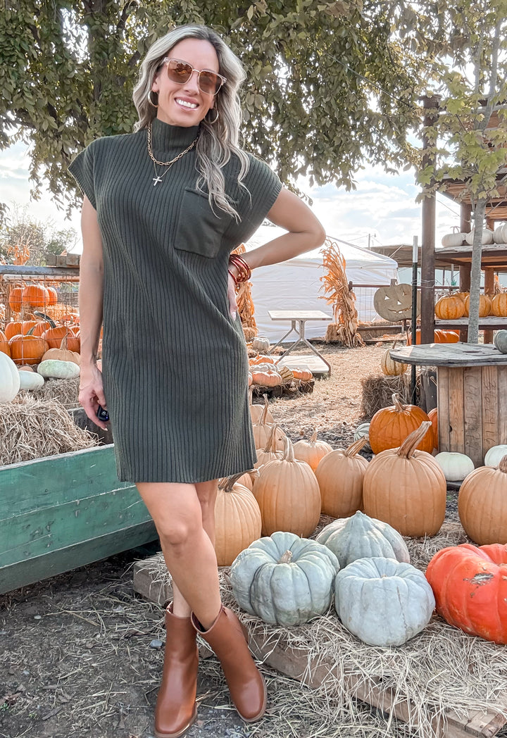 Whispering Pines Sweater Dress
