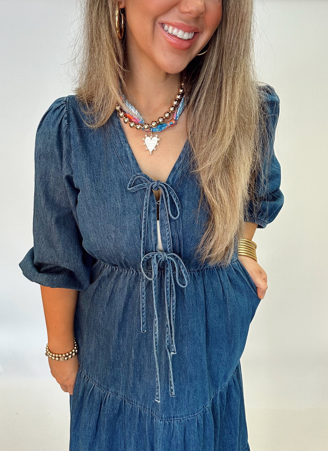 Barry Heart Scarf Necklace