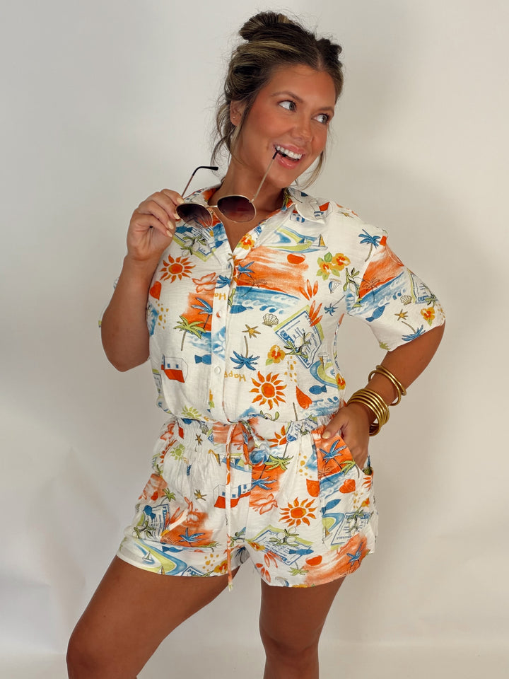 Greece Getaway Short Set