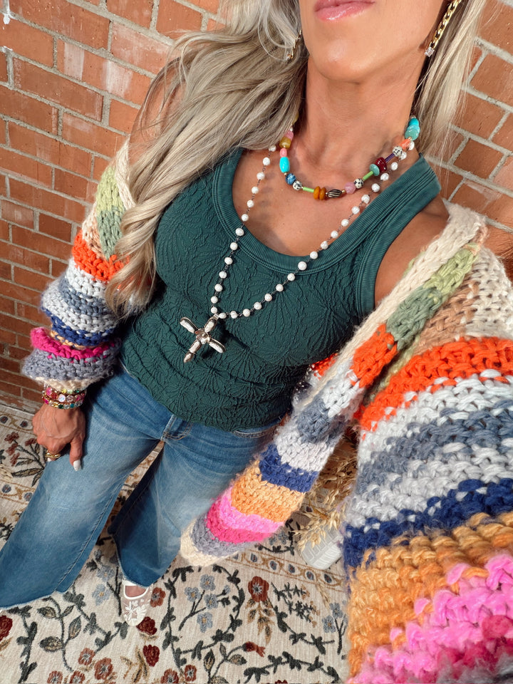 Happy Hues Open Cardi