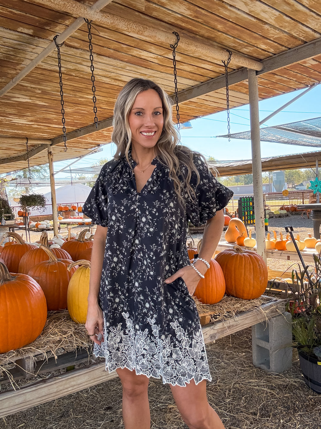 Vino Sips Printed Dress