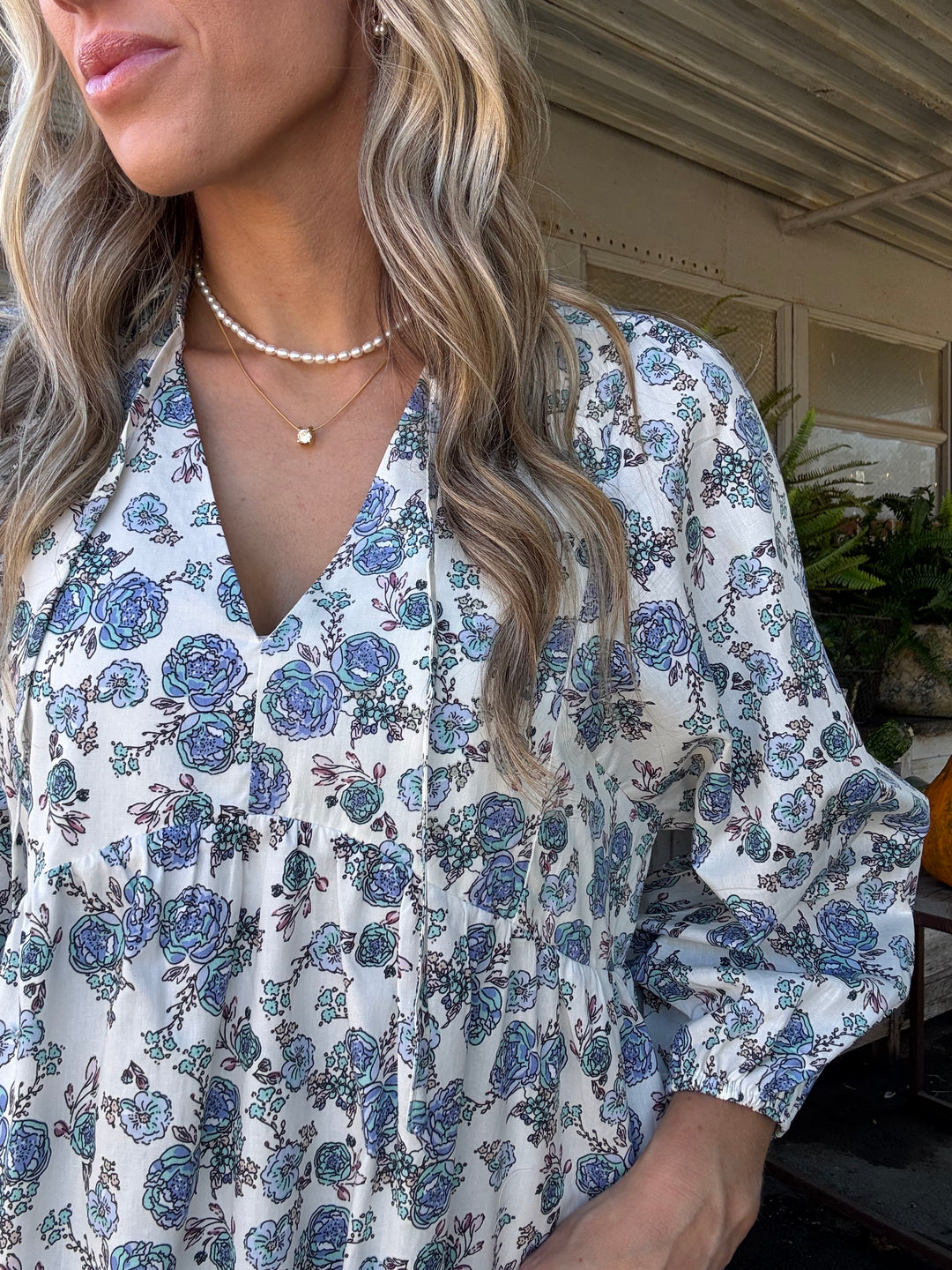 Petals and Pinot Floral Mini Dress