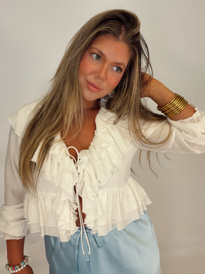 Soft Romance Ruffle Blouse
