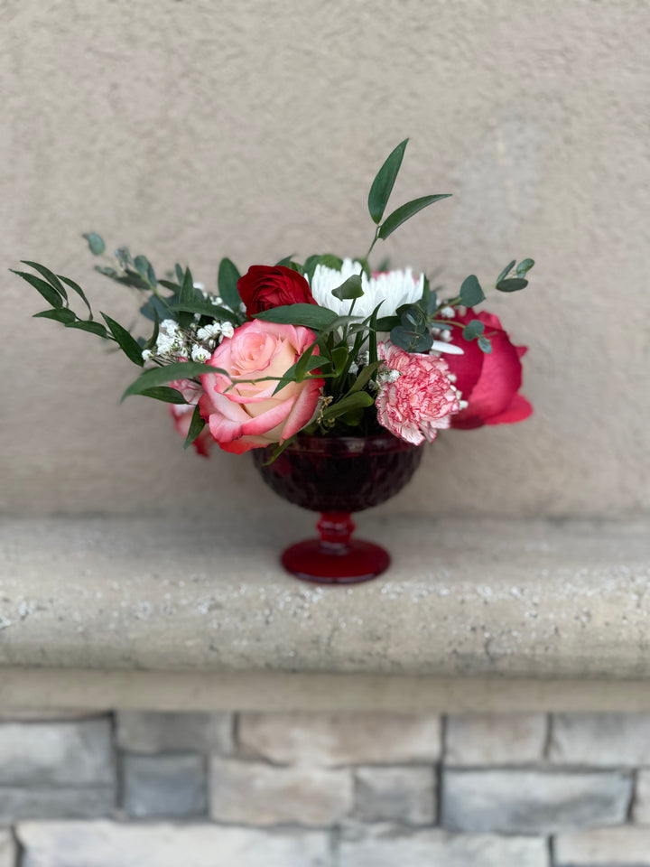 Valentine Mixed Floral Arrangement - Small