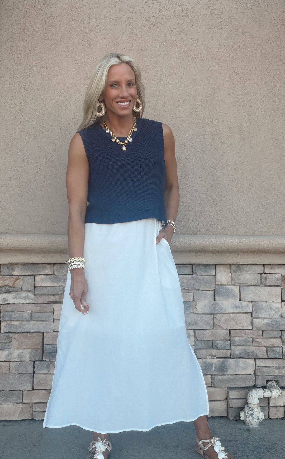Layered Ease Midi Dress