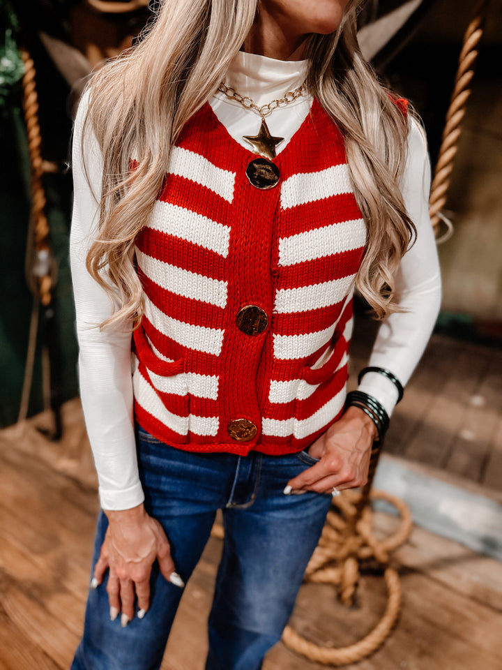 Spirit Of Love Striped Vest