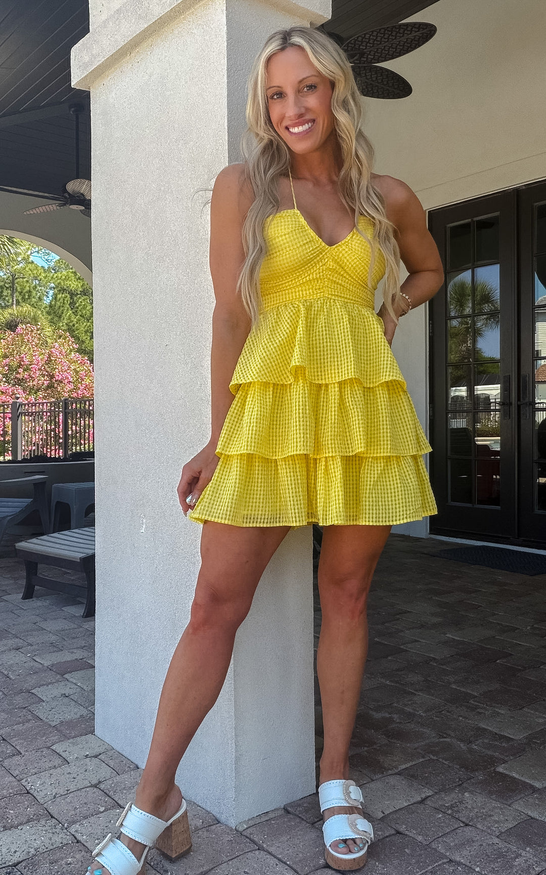 Bursting Bold Halter Dress – Sister Babyz