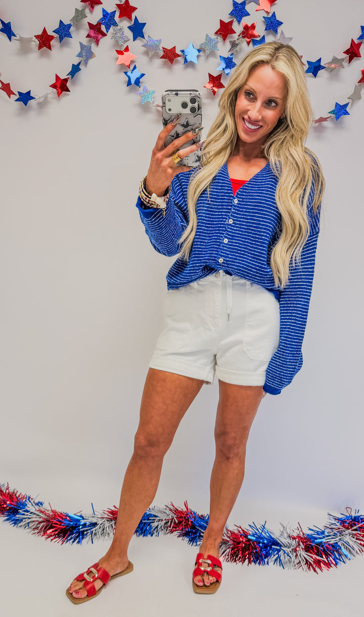 Tiffani High Wast Cuff Jogger Short