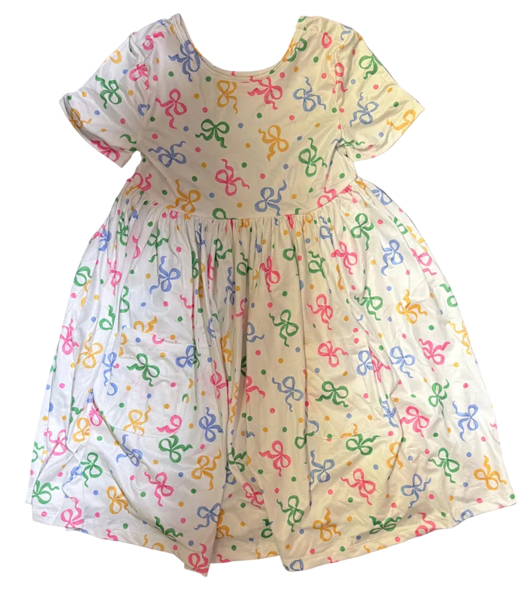 Tied in Love S/S Pocket Twirl Dress