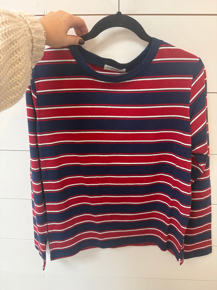 SBS Long Sleeve Multi Stripe Knit Top