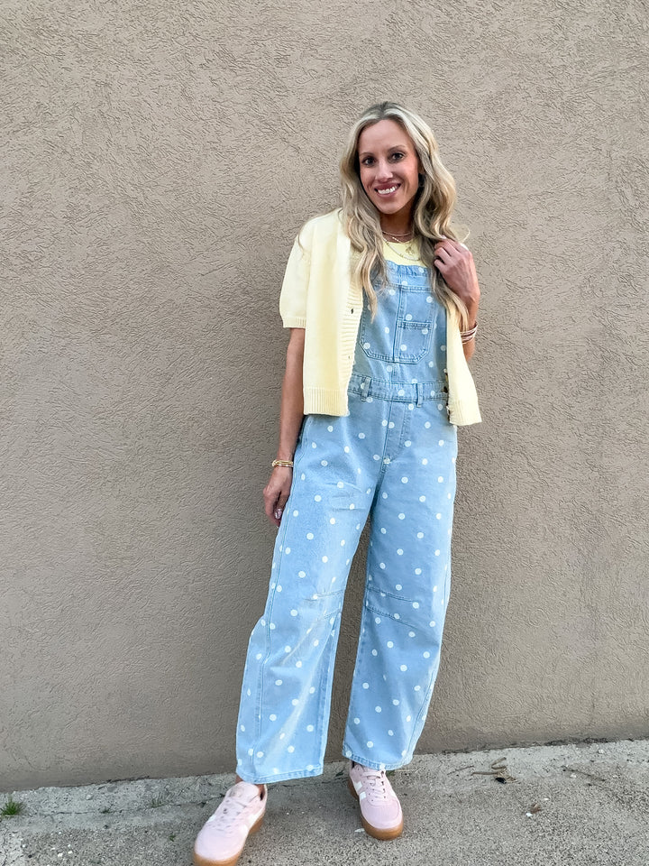 The Dotty Denim Overalls