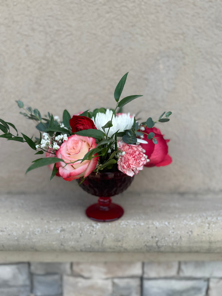 Valentine Mixed Floral Arrangement - Small