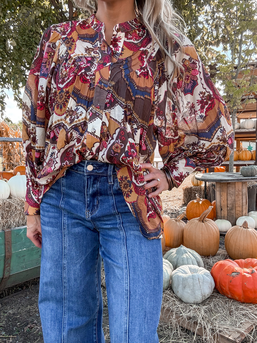 Fall Fashion Printed Top