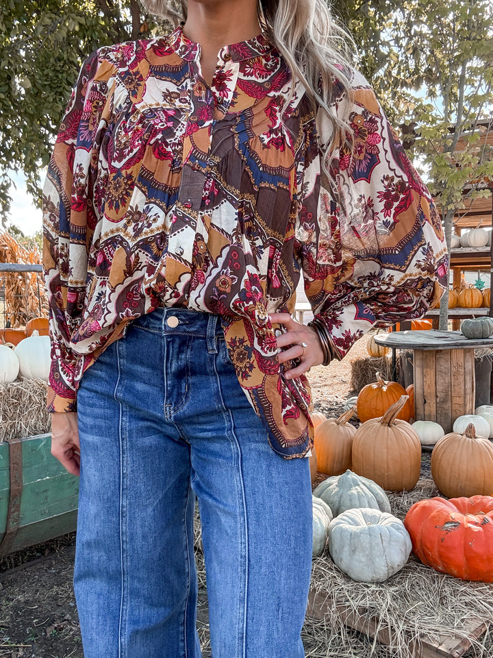 Fall Fashion Printed Top