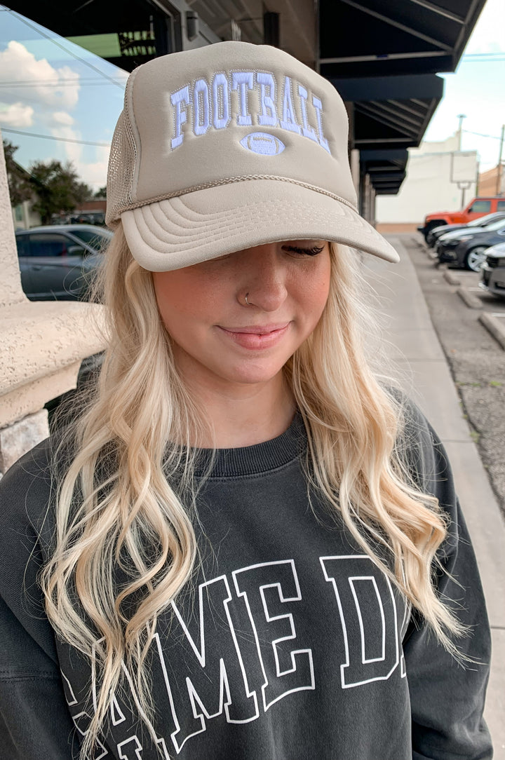 Football Embroidered Trucker Hat