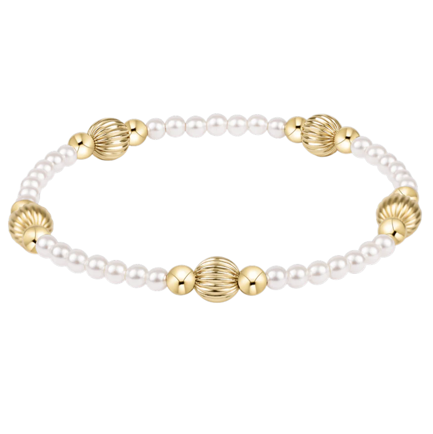 E Newton purpose dignity 6mm pearl bracelet