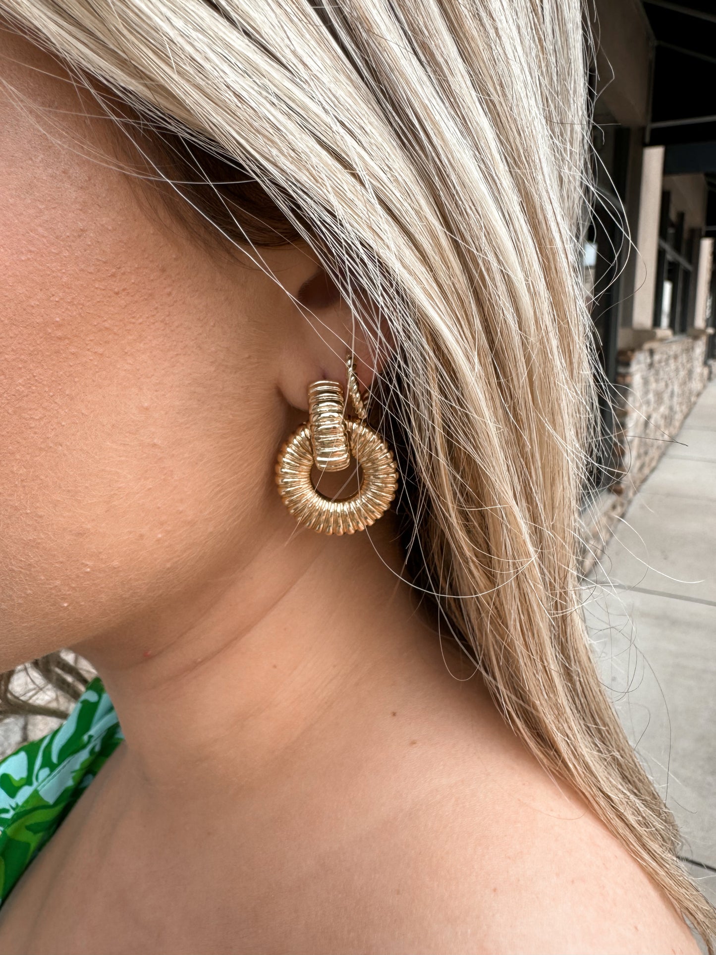 Talia Round Post Earring