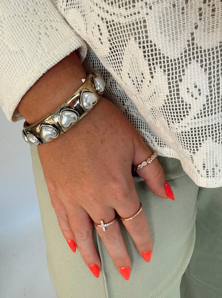Forever Yours Heart Bracelet
- Pearl