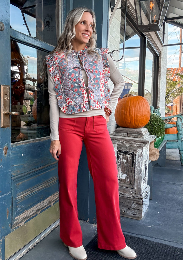 Freely Speaking Patchwork Quilted Vest