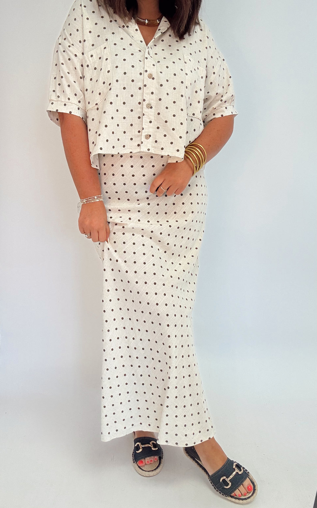 Paris Picnic Polka Dot Skirt