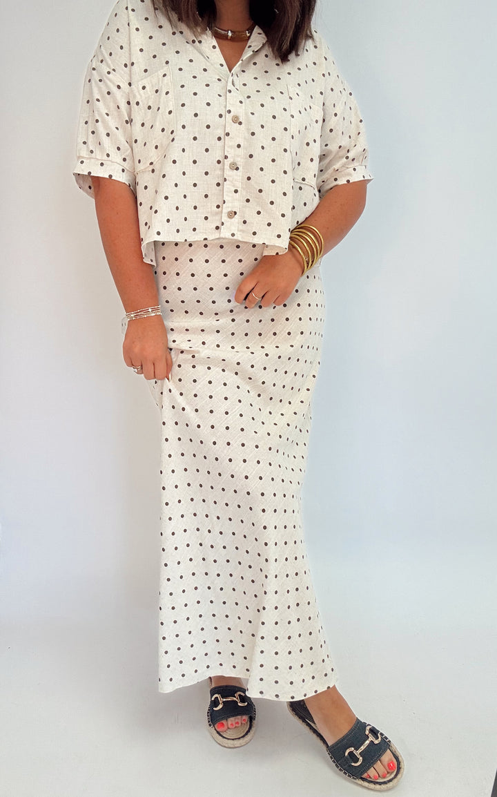 Paris Picnic Polka Dot Skirt
