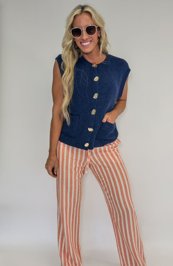Coastal Class Knit Vest