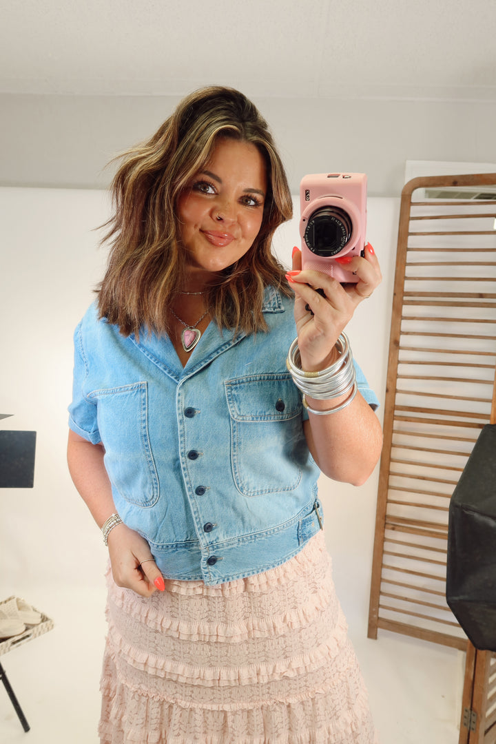 Downtown Denim Top