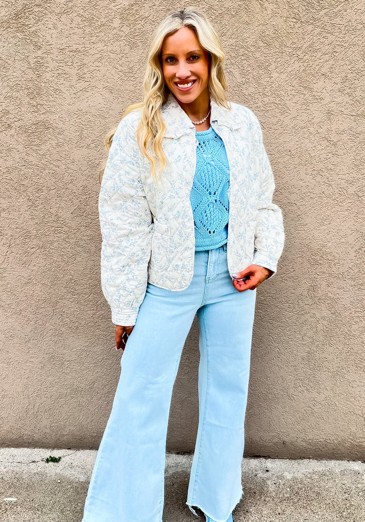Tea Time Floral Quilted Jacket