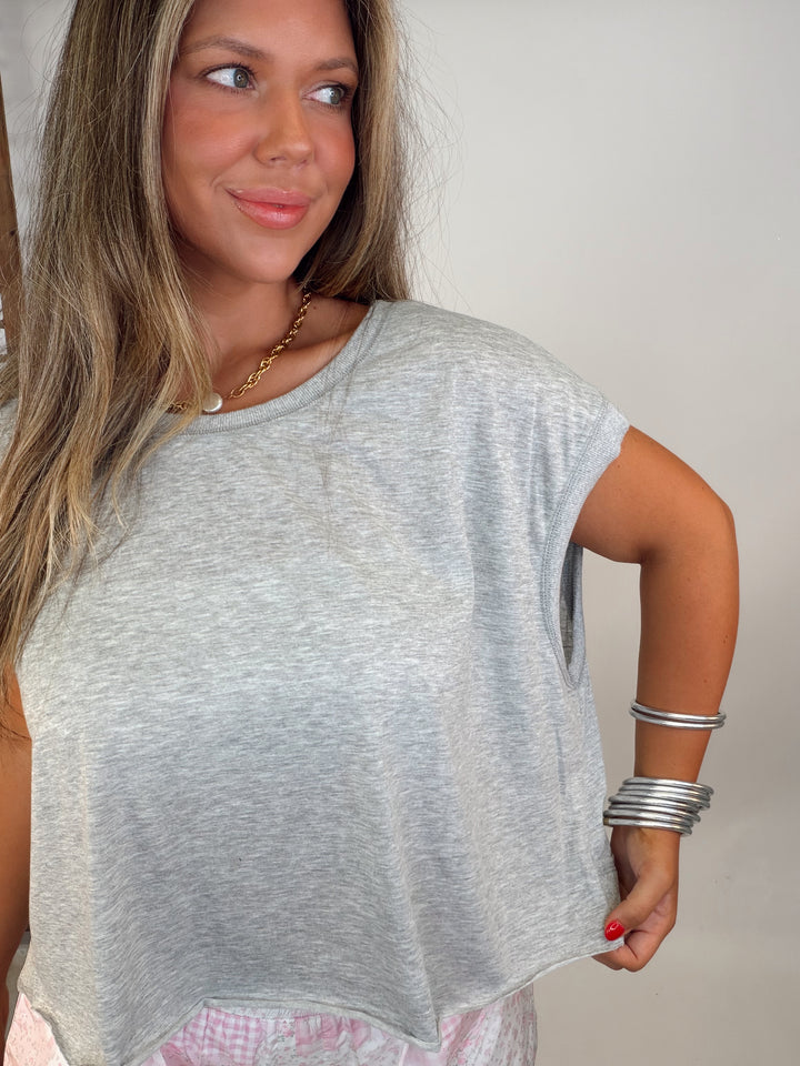 Relaxed Fit Crossback Tee