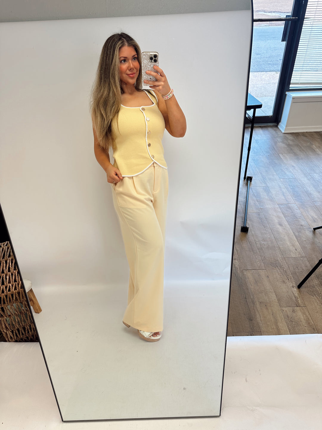Sunlit Wide-leg Trousers