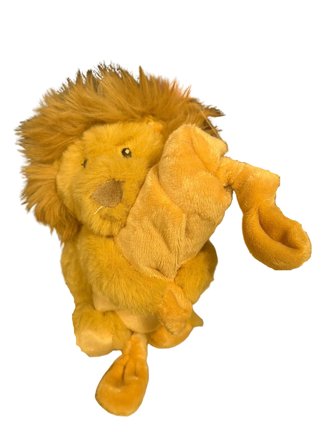 Goldie Lion Knotted Security Blanket