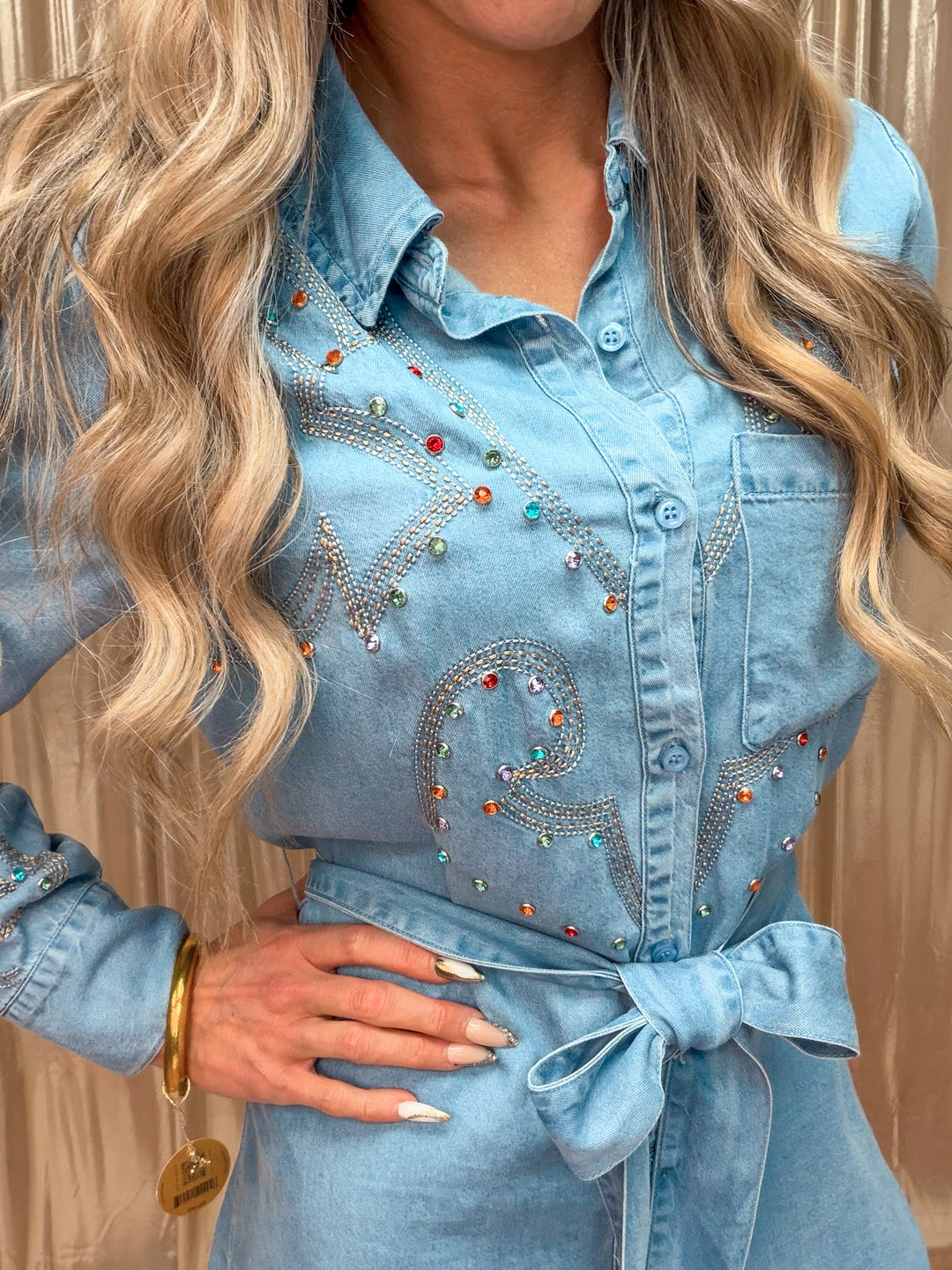 The Stardust Denim Tunic