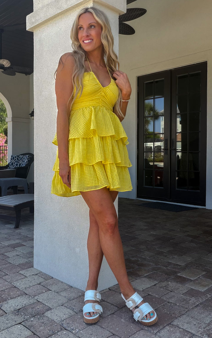 Bursting Bold Halter Dress