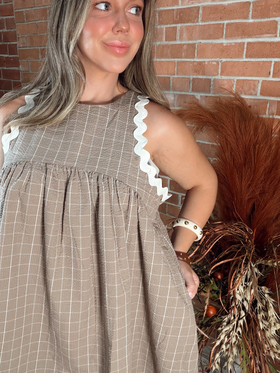 Rick Rack Ruckus Plaid Dress