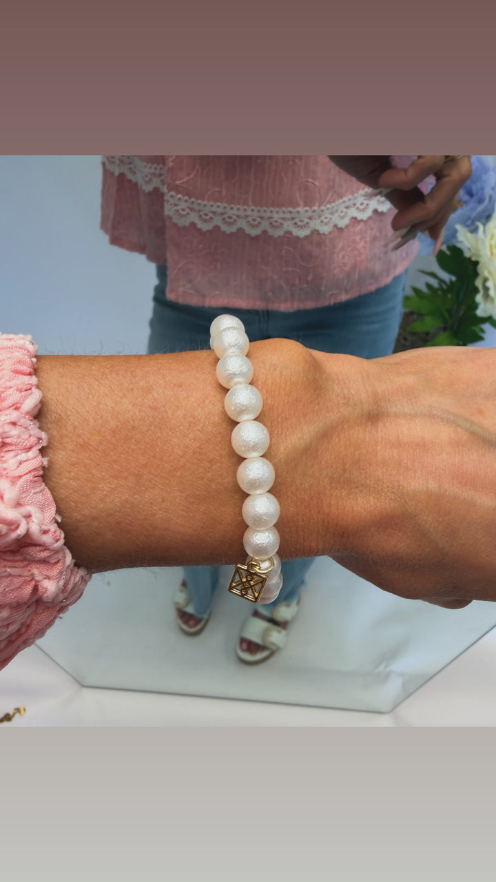 MM Taylor Cotton Pearl Bracelet