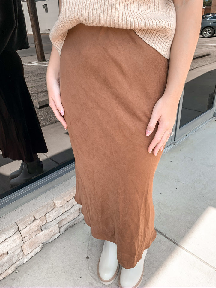 Fond of Fall Midi Skirt