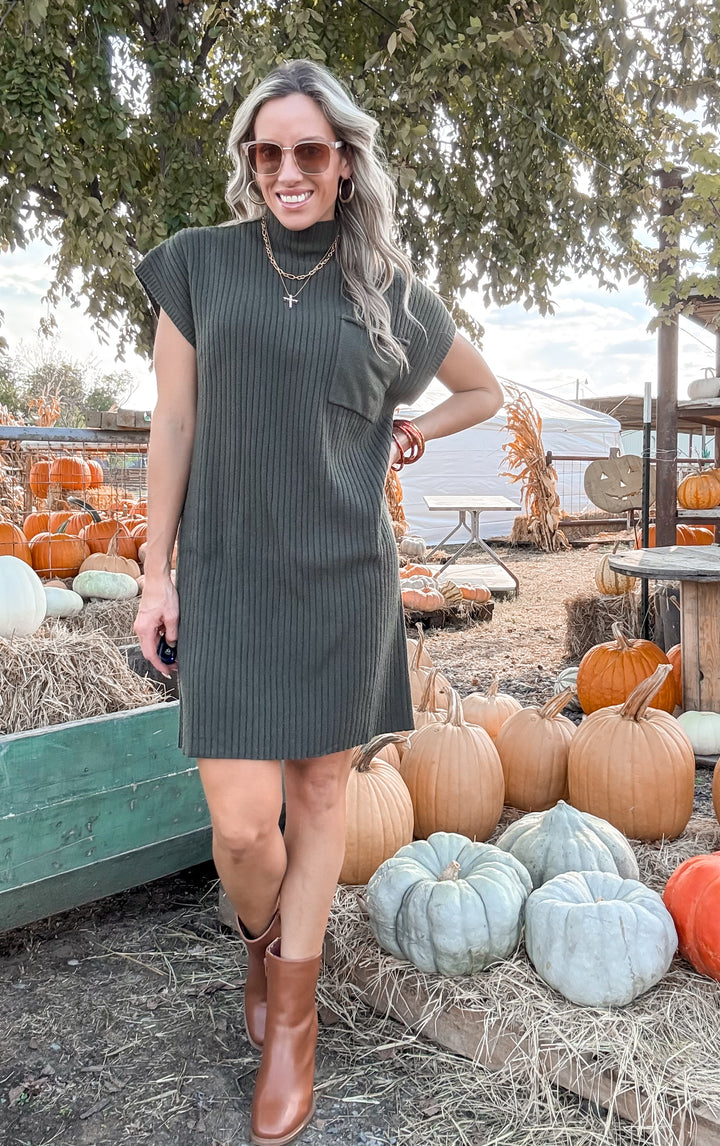 Whispering Pines Sweater Dress