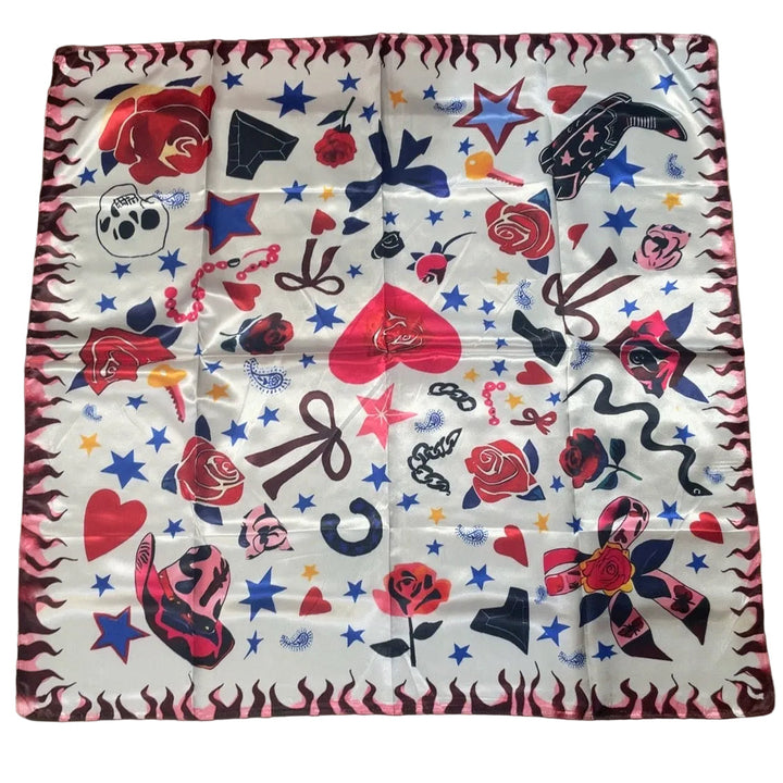 Wear-It-Your-Way Silk Scarf - Wild Rose Rodeo
