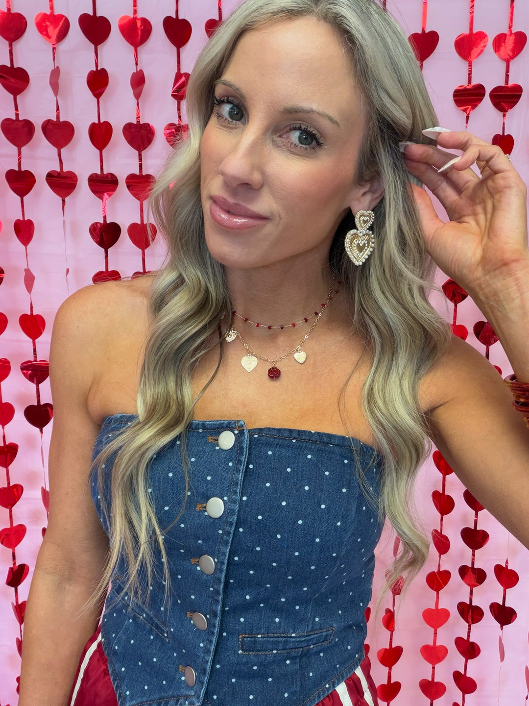 Crimson Keepsake Charm Necklace