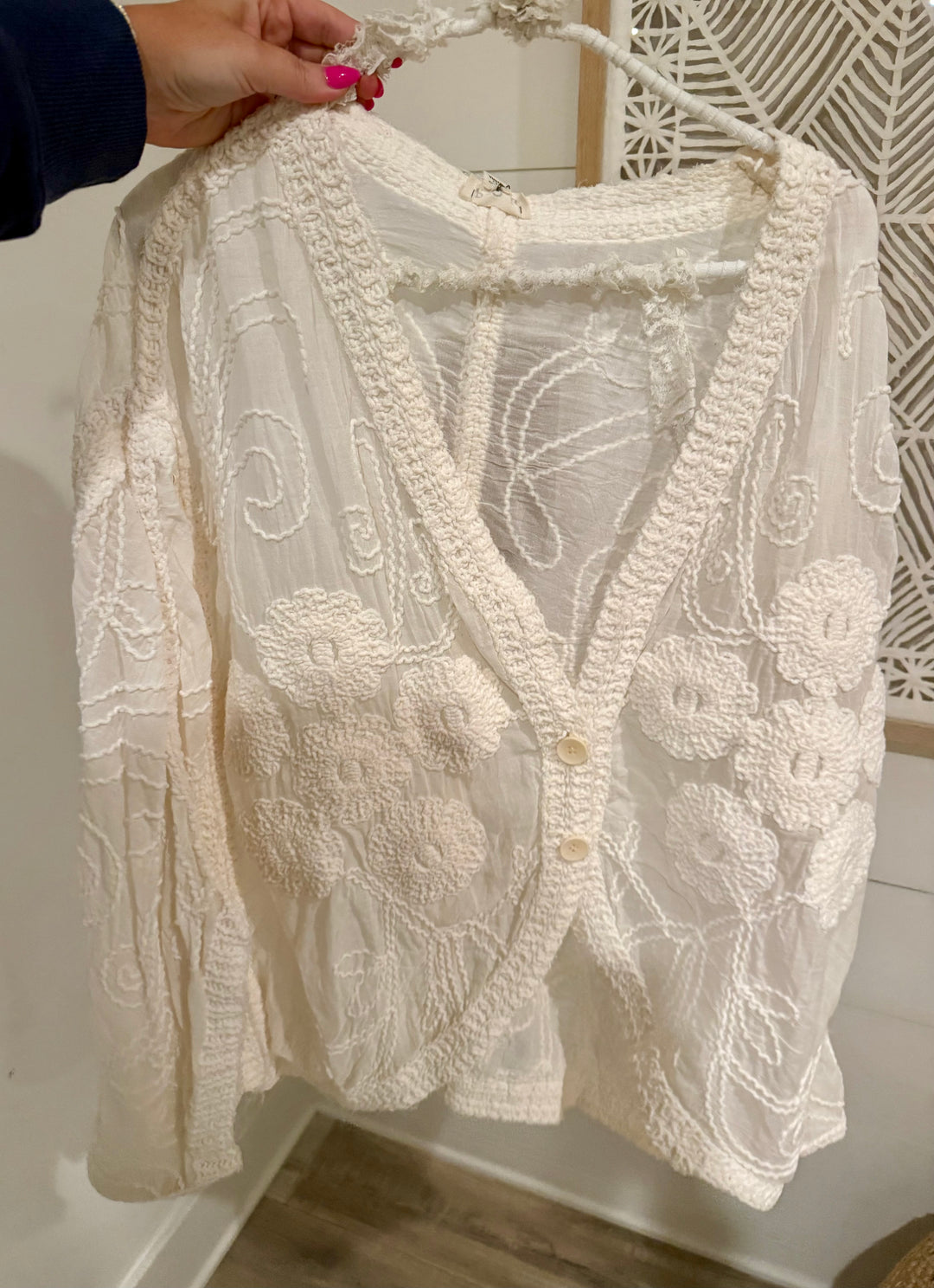 Free To Be Textured Top - Cream