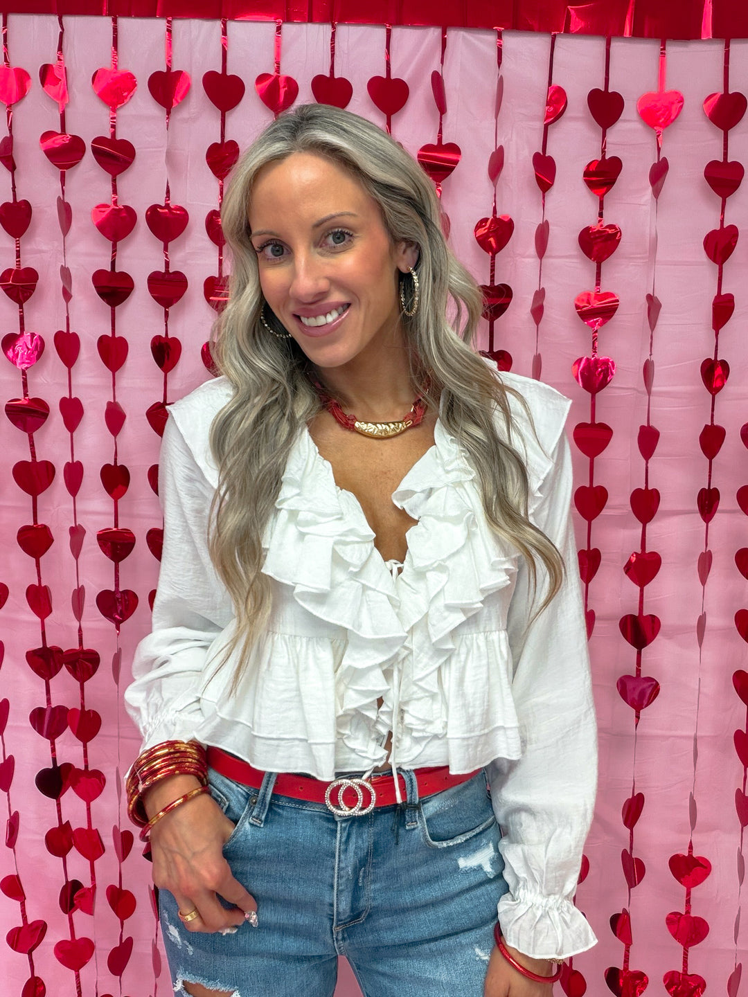 Soft Romance Ruffle Blouse