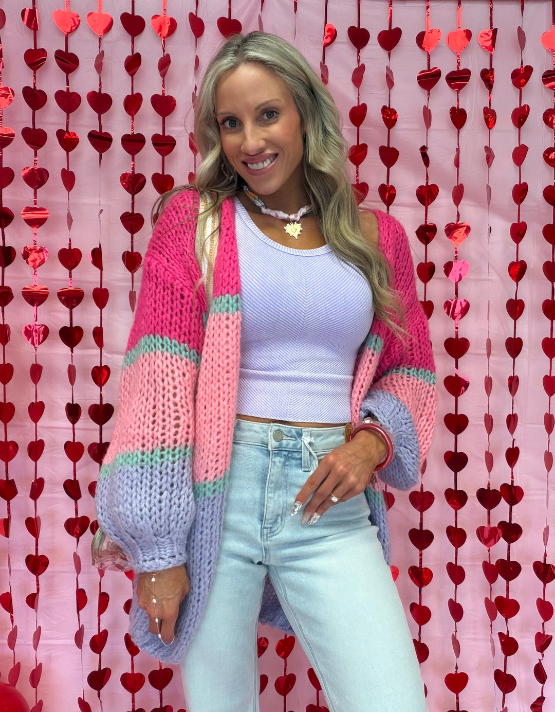 Own It Color Block Cardigan